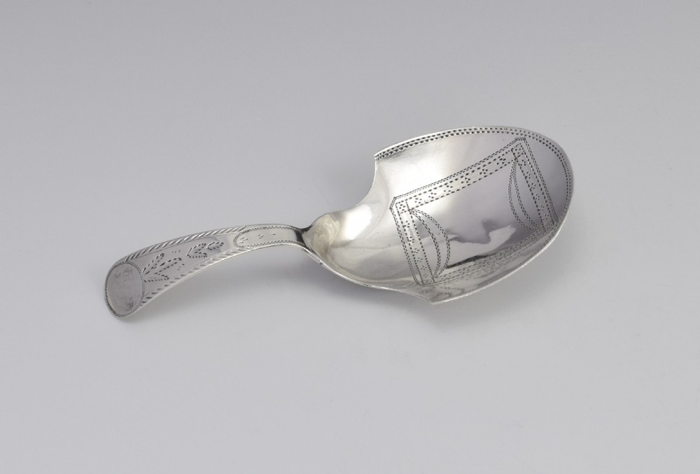 George III Silver Shovel Caddy Spoon Joseph Taylor Georgian View VII