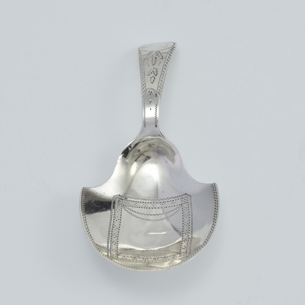 George III Silver Shovel Caddy Spoon Joseph Taylor Georgian View X