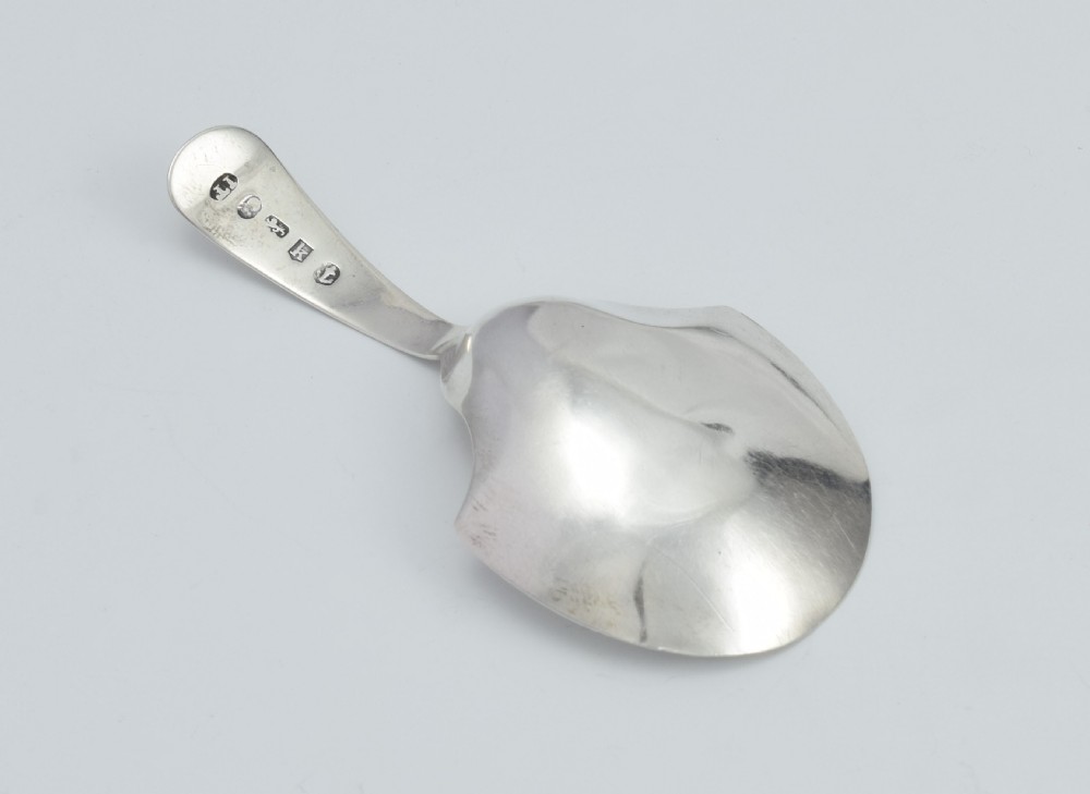 George III Silver Shovel Caddy Spoon Joseph Taylor Georgian View XII