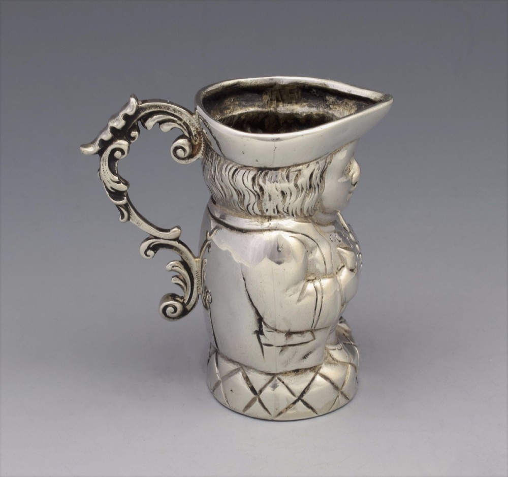 German Hanau Silver Novelty Miniature Toby Jug  View IV