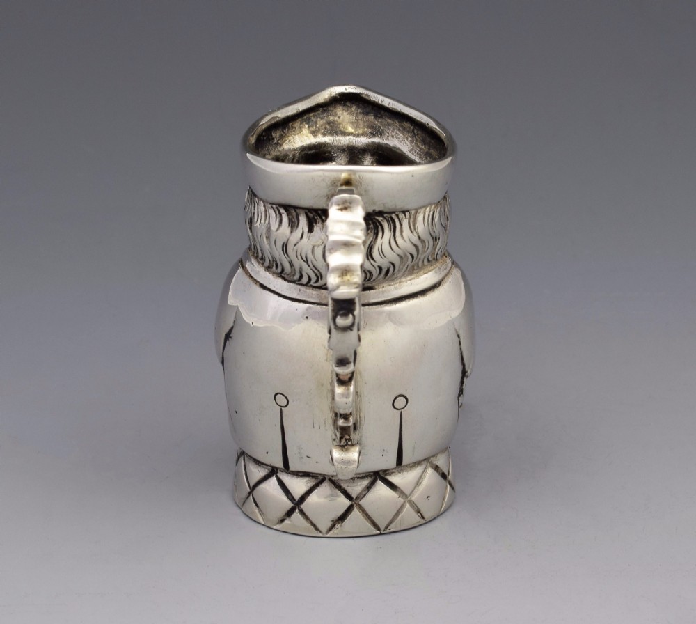 German Hanau Silver Novelty Miniature Toby Jug  View VI