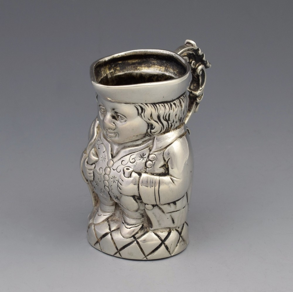 German Hanau Silver Novelty Miniature Toby Jug  View VIII