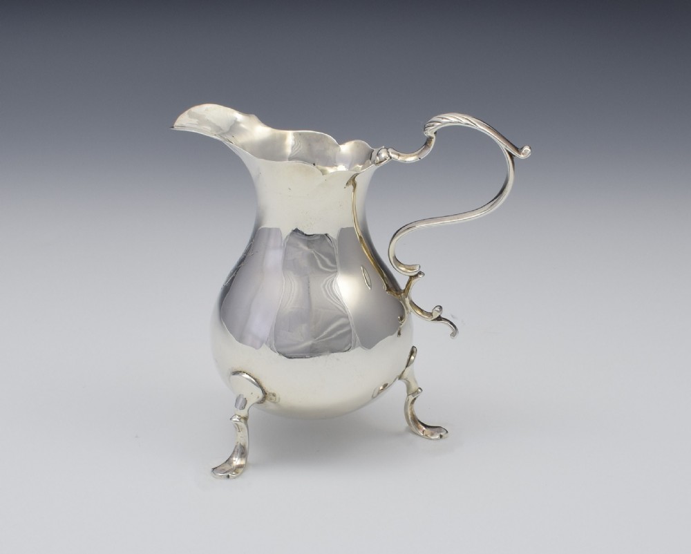 George II Silver Cream Jug London Philip Goddard Georgian