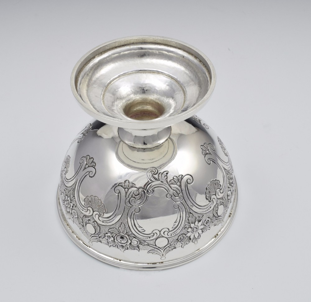 Victorian Scottish Silver Chased Pedestal Bowl Mackay & Chisholm Edinburgh View XIV