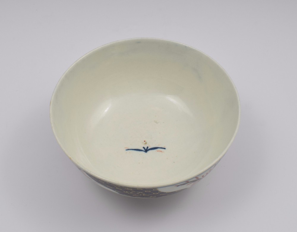 First Period Worcester Porcelain Imari Slop Bowl c.1775 View VI