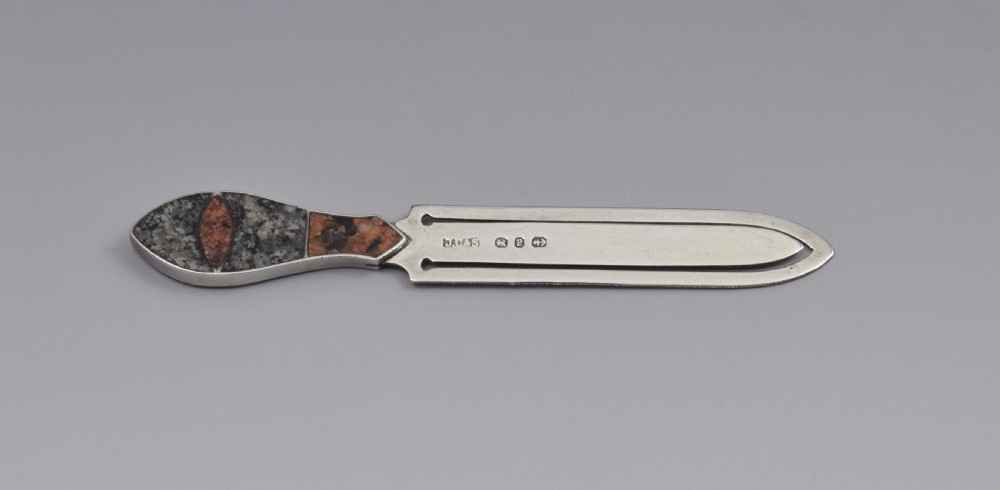 Victorian Silver & Agate Bookmark Joseph Cook & Son View II
