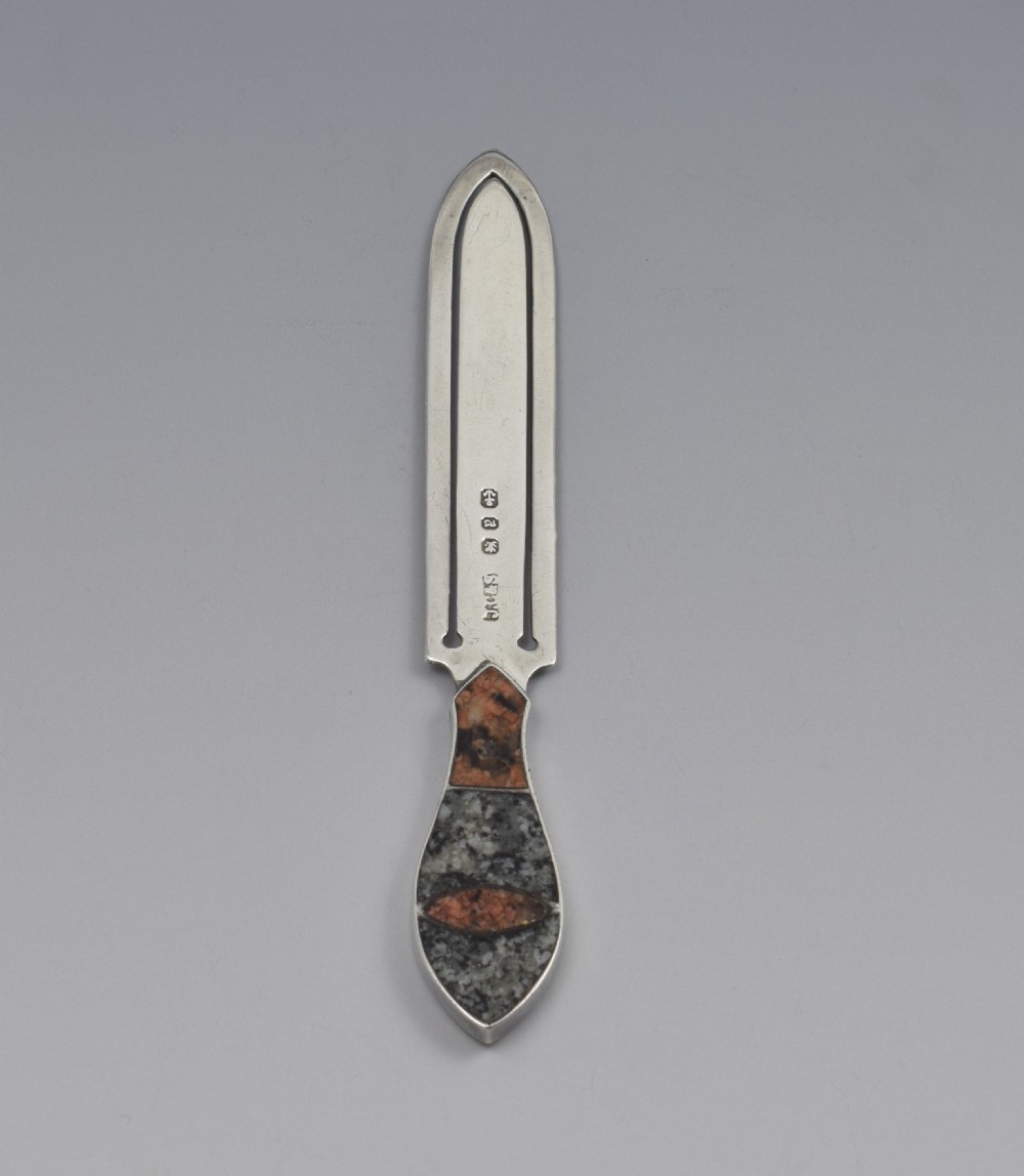 Victorian Silver & Agate Bookmark Joseph Cook & Son View III