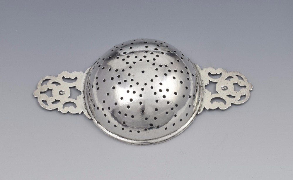 George I Britannia Silver Lemon Strainer London 1719 Georgian John Albright View VII