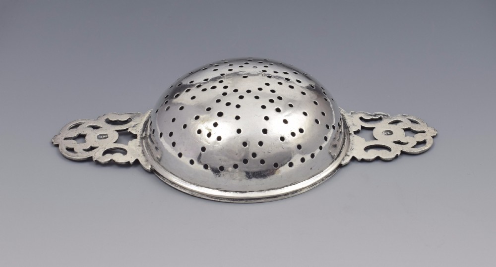 George I Britannia Silver Lemon Strainer London 1719 Georgian John Albright View IX