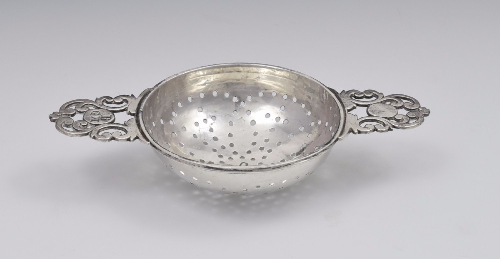 George I Britannia Silver Lemon Strainer London 1719 Georgian John Albright View XI