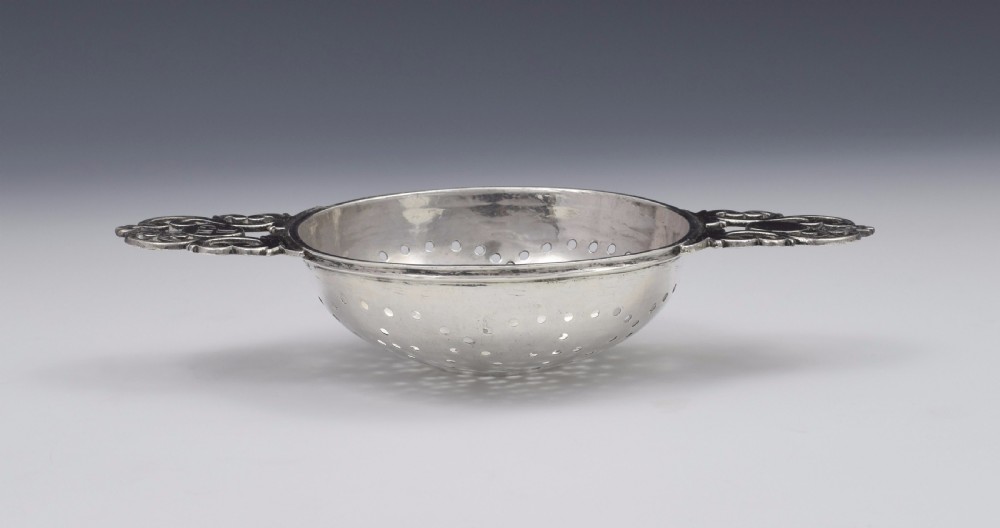 George I Britannia Silver Lemon Strainer London 1719 Georgian John Albright View XII
