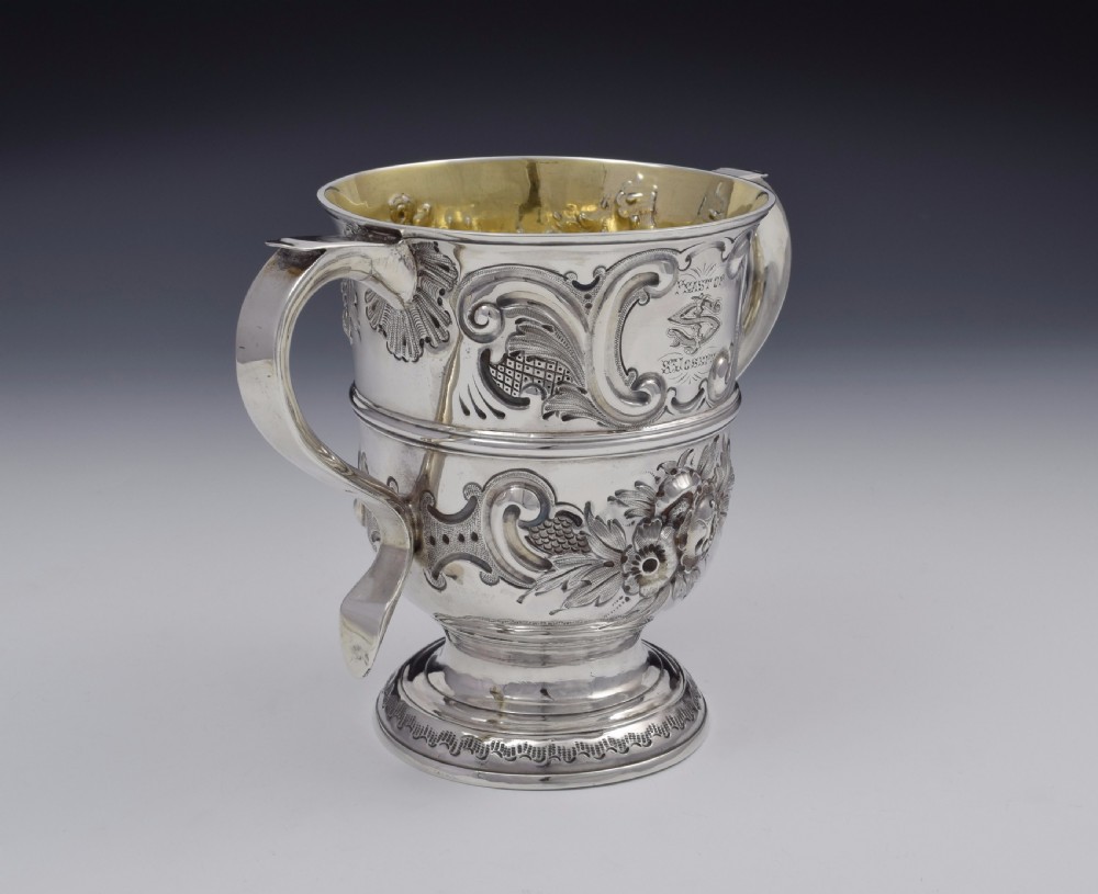 George II Silver Twin Handled Loving Cup 