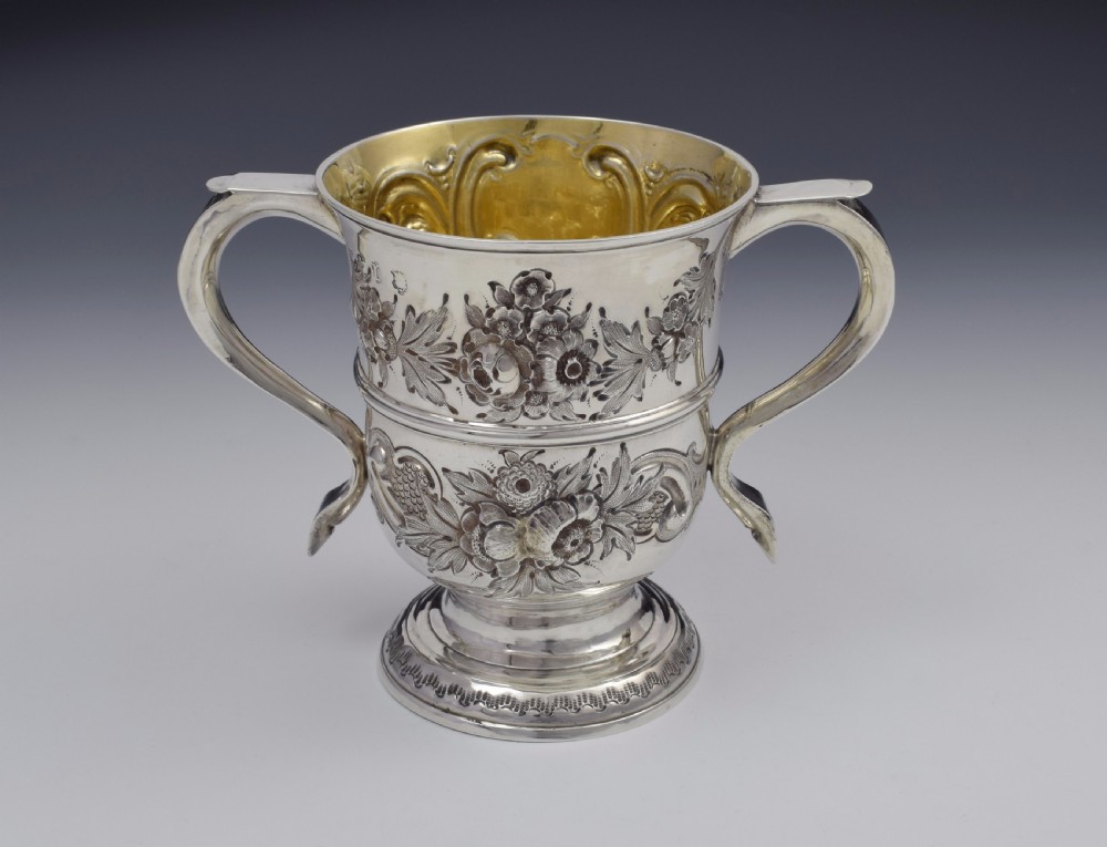 George II Silver Twin Handled Loving Cup 