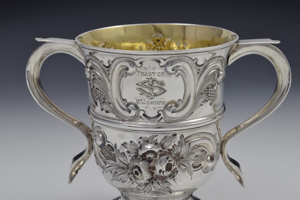 George II Silver Twin Handled Loving Cup 
