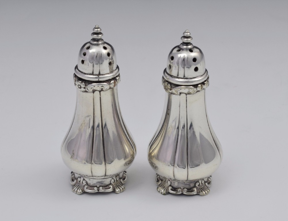 Pair Victorian Tiffany & Co. Soldered Silver Pepperettes View VI