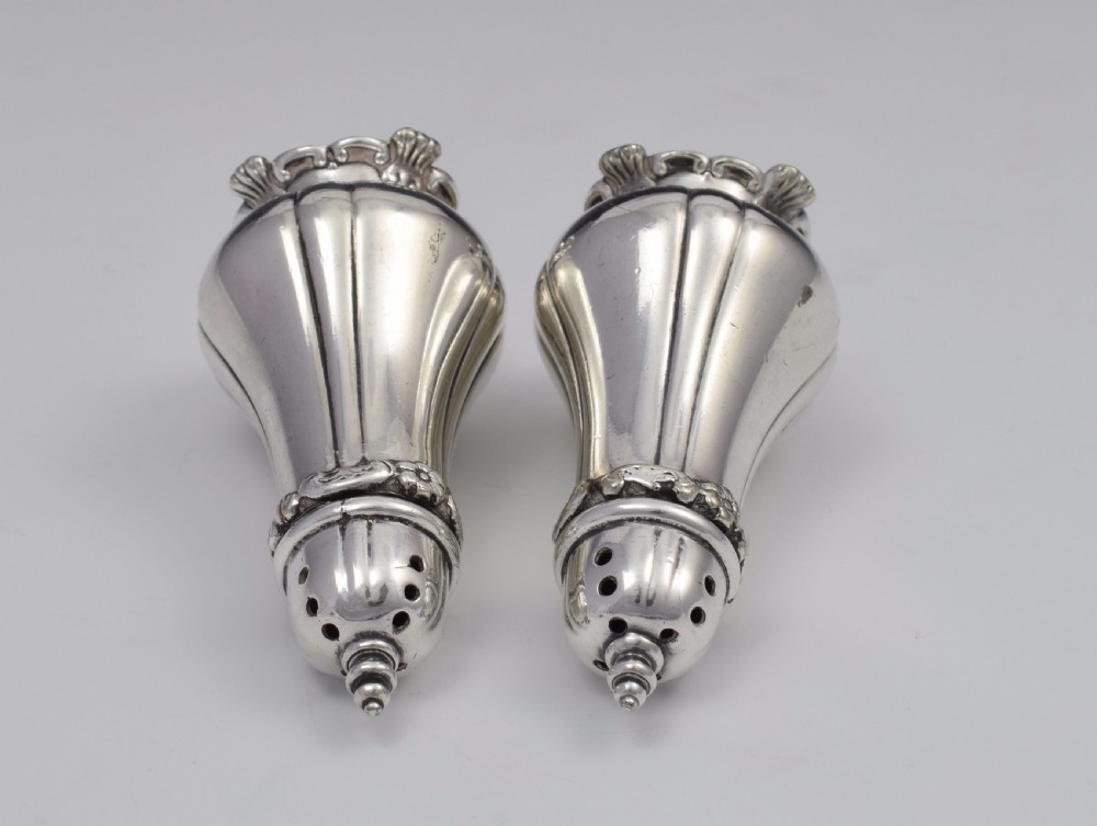 Pair Victorian Tiffany & Co. Soldered Silver Pepperettes View VII
