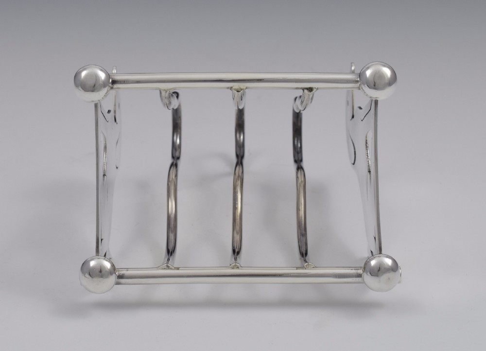 Edwardian Novelty Dog Silver Toast Rack Levi & Salaman View XII