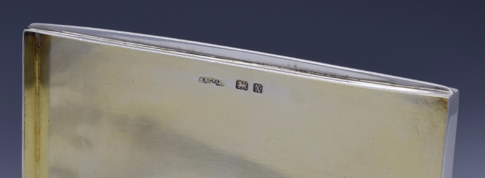 Fine George V Asprey Silver Sandwich Box 1922 View IX