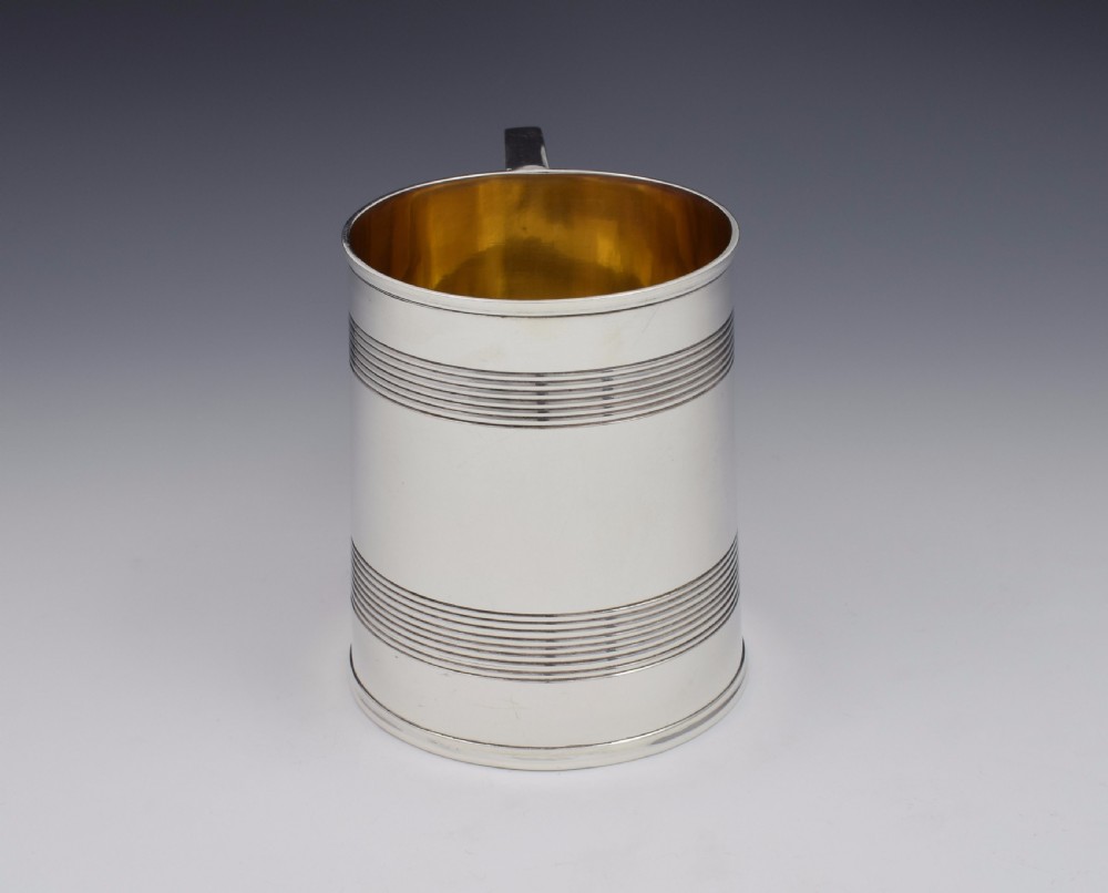 Victorian Silver 1 Pint Beer Mug Tankard Gilt Interior View VIII