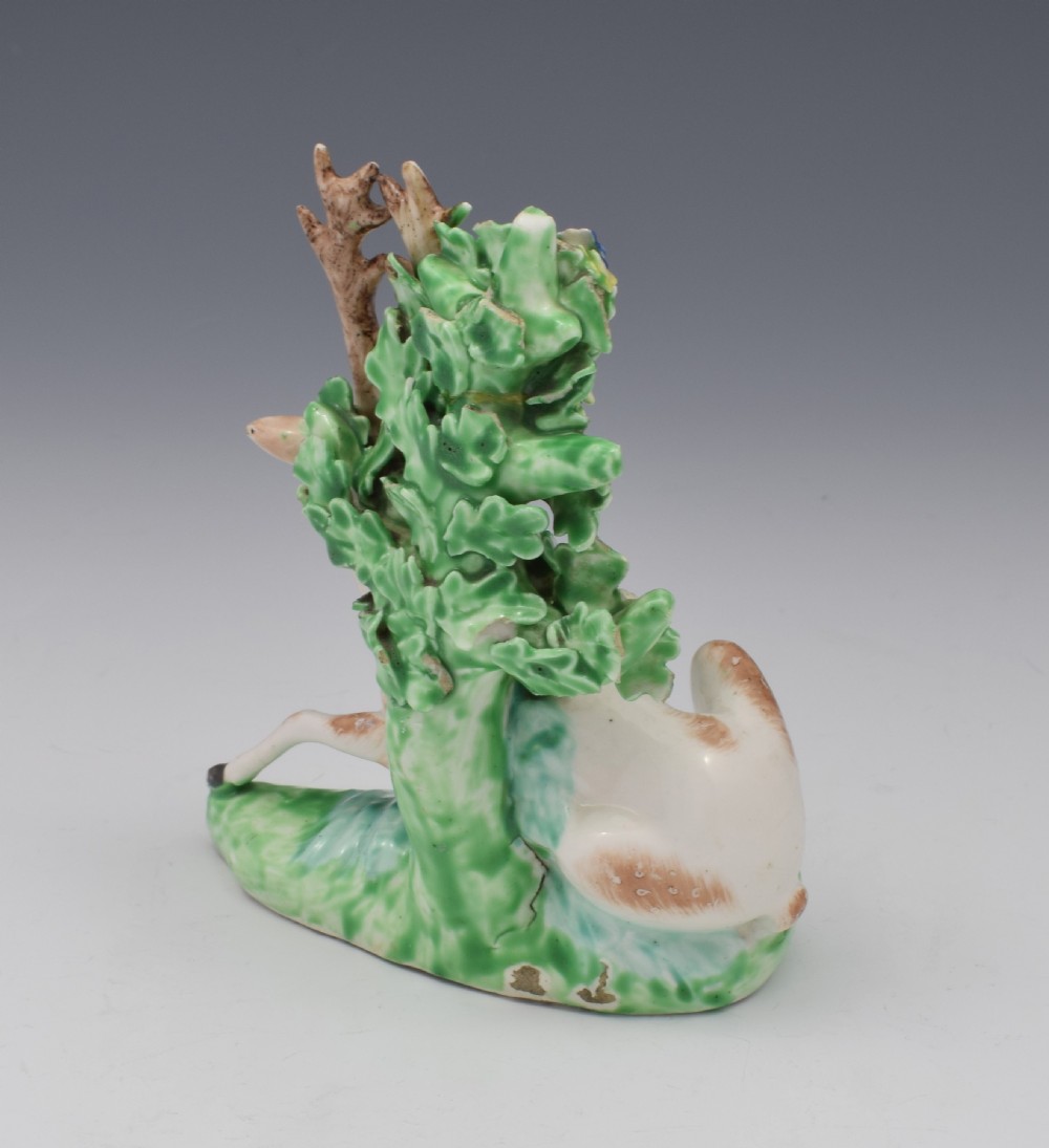 Derby Porcelain Figure Recumbent Stag Deer c.1765 View IV