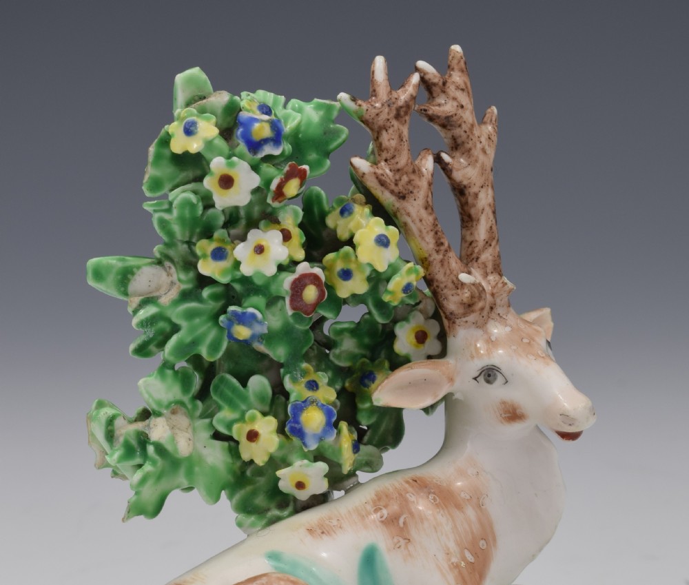 Derby Porcelain Figure Recumbent Stag Deer c.1765 View XI