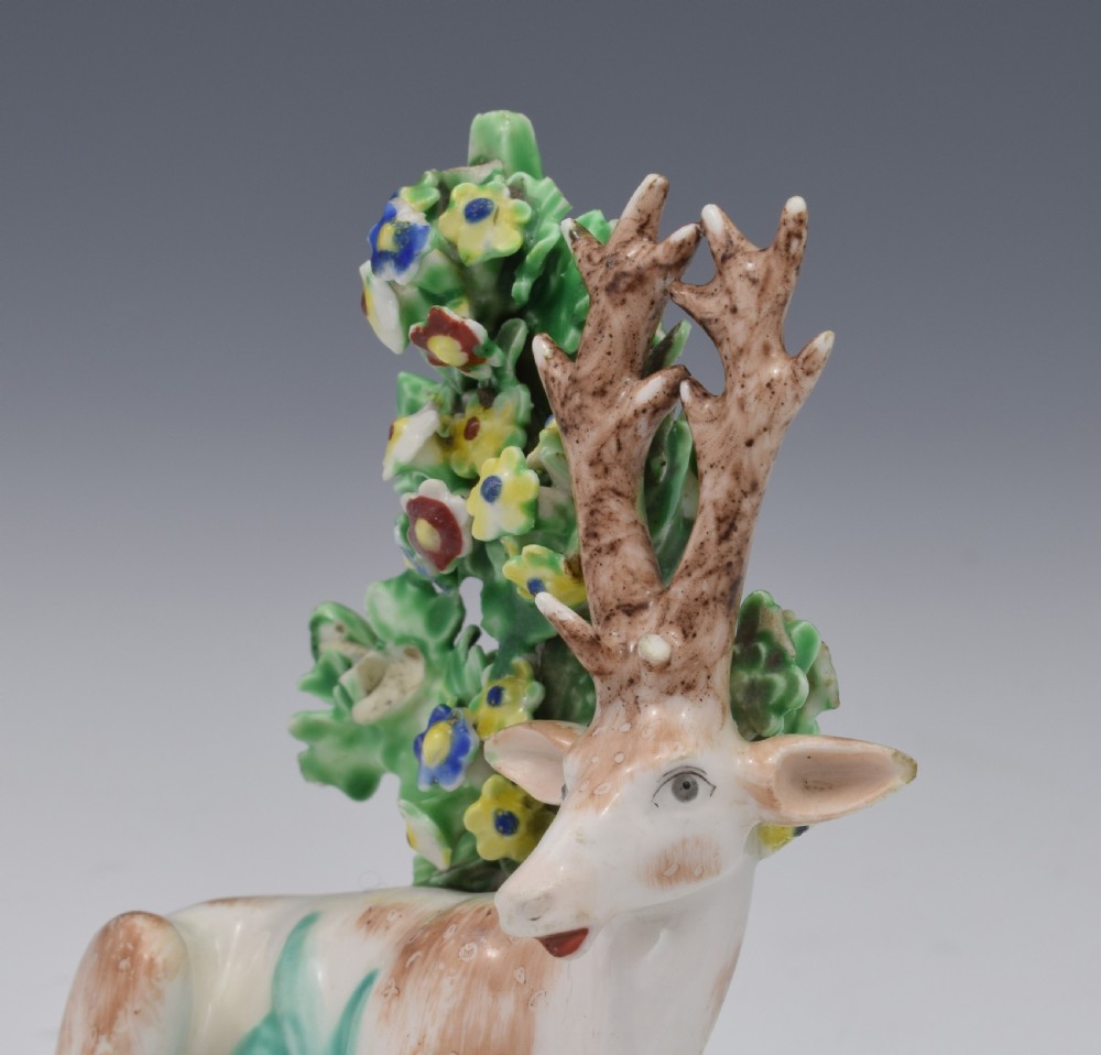 Derby Porcelain Figure Recumbent Stag Deer c.1765 View XII