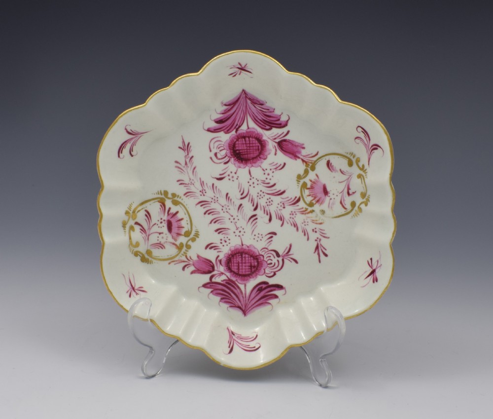 First Period Worcester Meissen style Puce Teapot & Stand View XIII