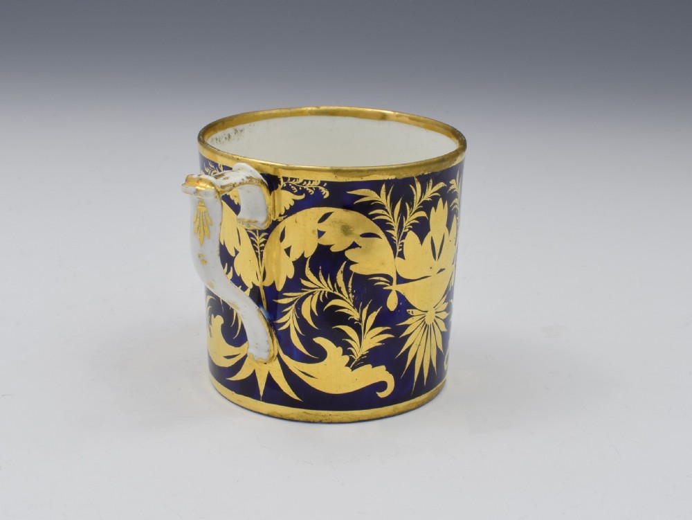 Derby Porcelain Coffee Can Landscape Scene Abergeldie Scotland Named View View VI