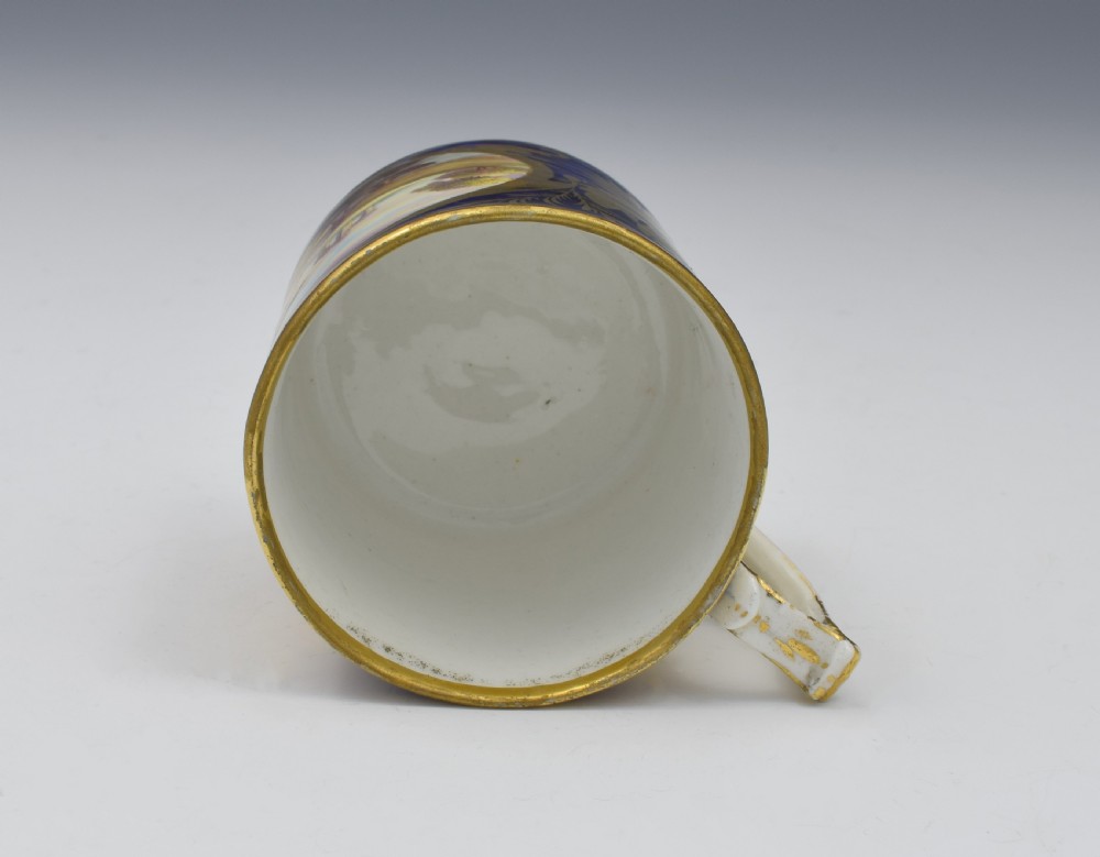Derby Porcelain Coffee Can Landscape Scene Abergeldie Scotland Named View View XII