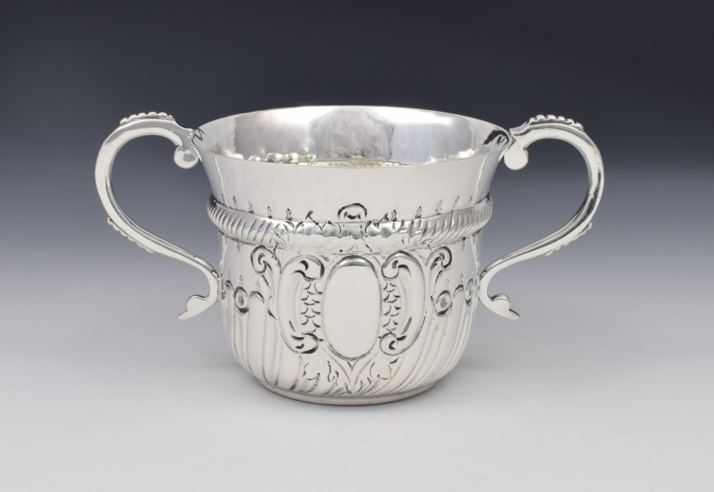 Edwardian Britannia Standard Silver Porringer Maurice Freeman