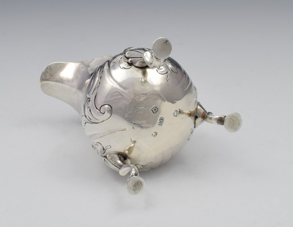 George II Silver Baluster Cream Jug David Hennell I Georgian View XI