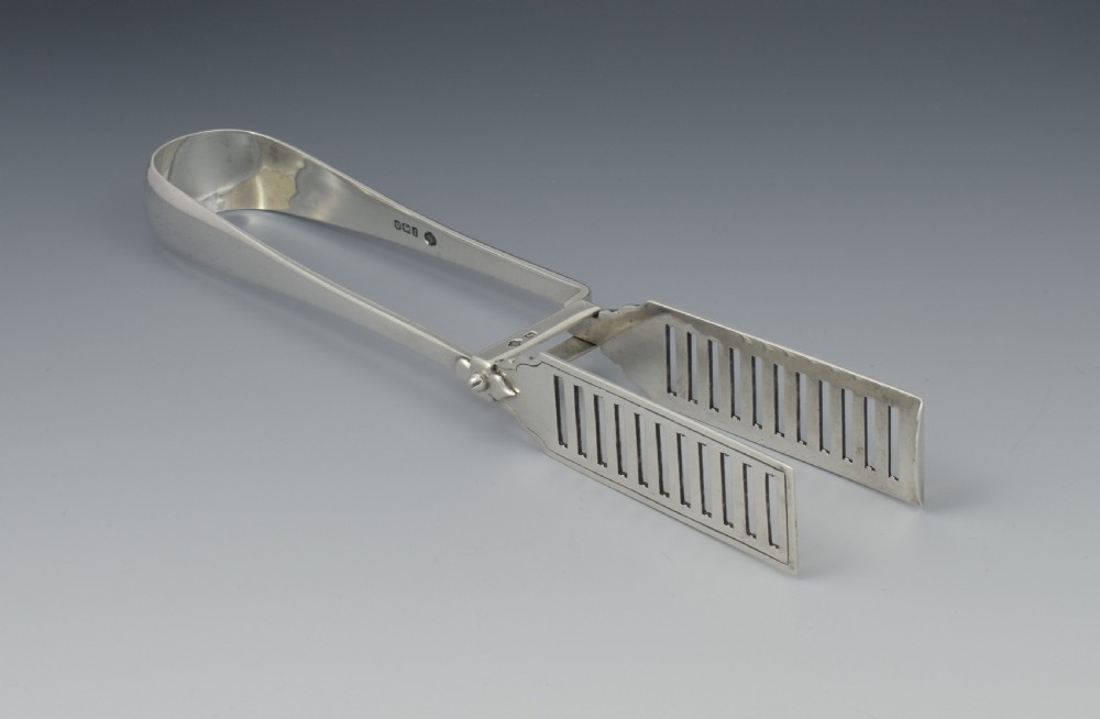 Silver Asparagus Tongs William Hutton & Sons Sheffield 1911 View II