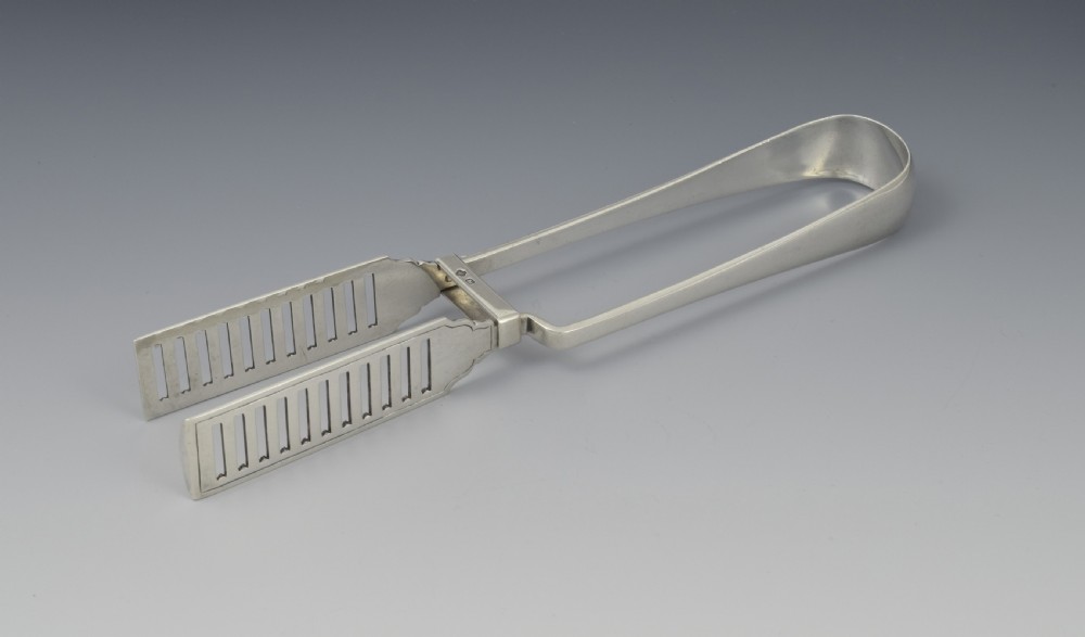Silver Asparagus Tongs William Hutton & Sons Sheffield 1911 View IV