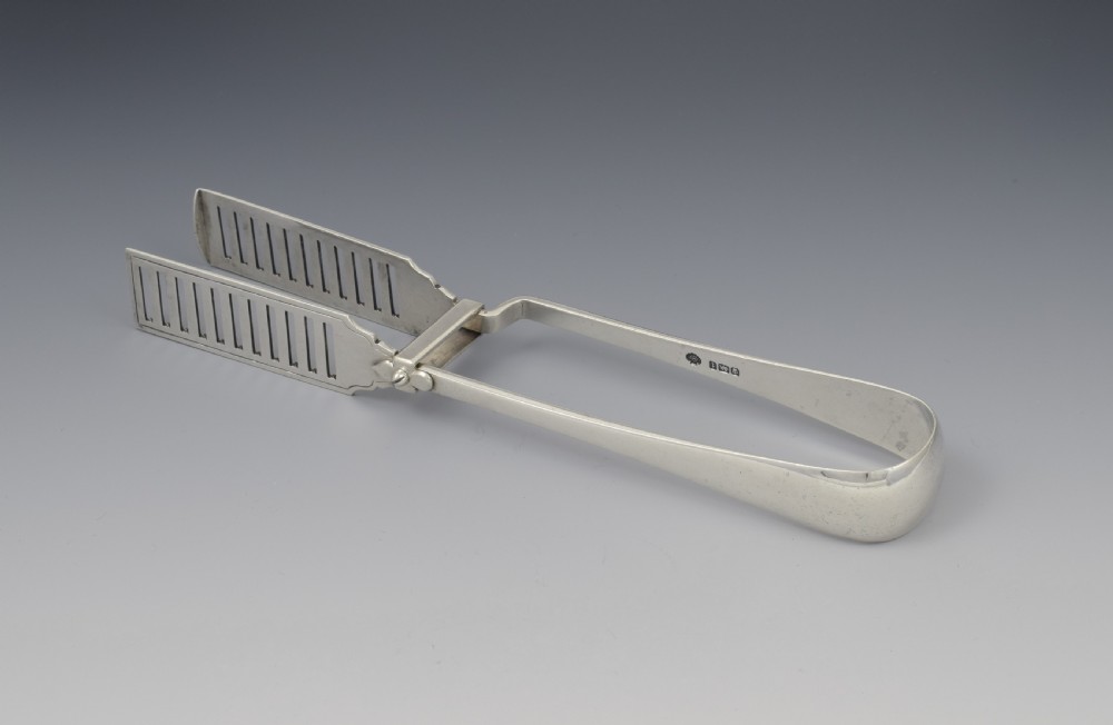 Silver Asparagus Tongs William Hutton & Sons Sheffield 1911 View VI