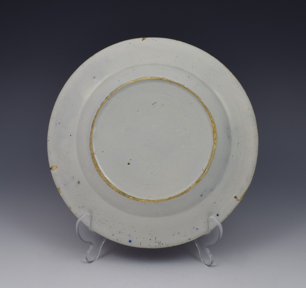 18th Century Polychrome Dutch Delft Plate View VII