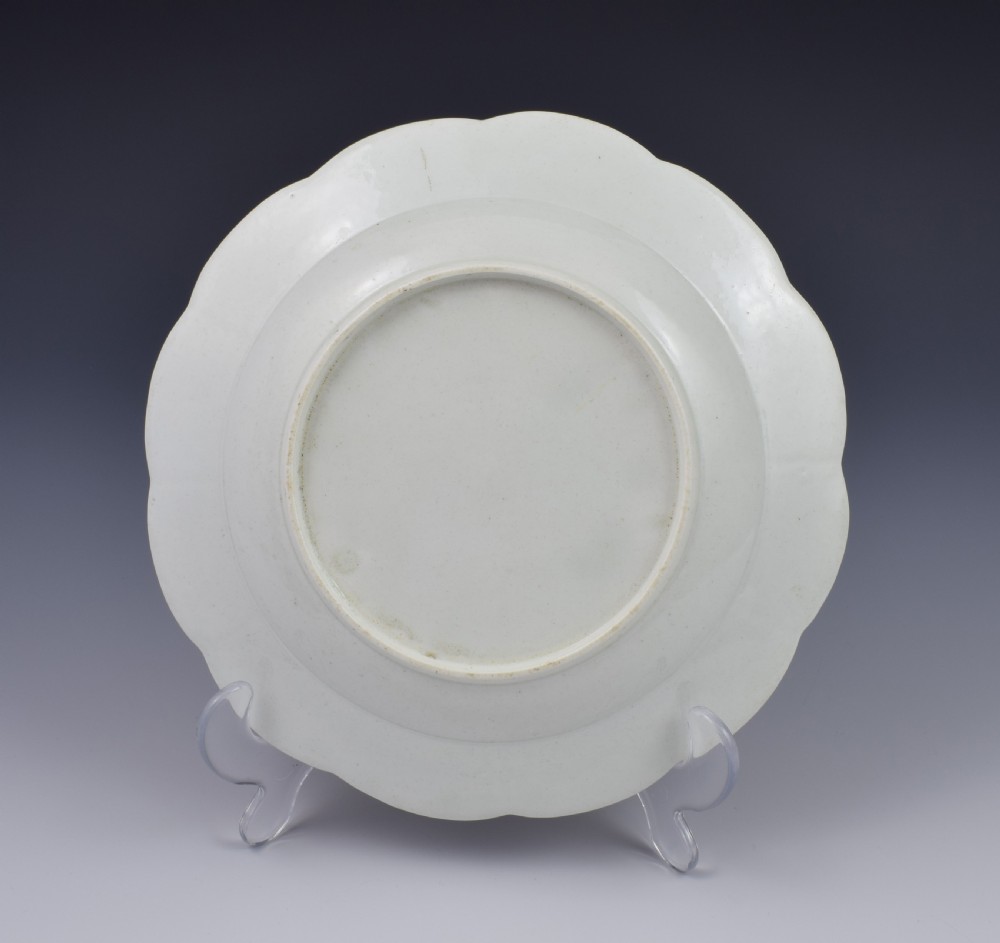 First Period Worcester Fancy Birds Dessert Plate c.1775 View VIII