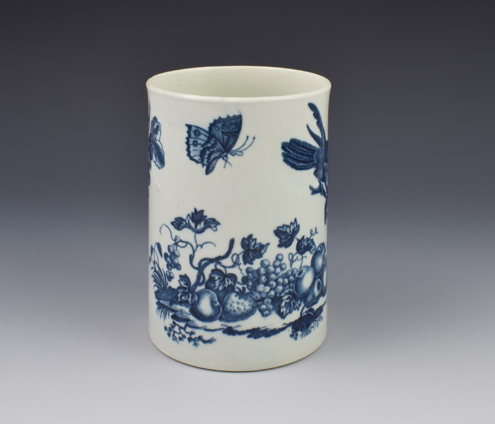 First Period Worcester Large Mug Parrot Pecking Fruit  View II
