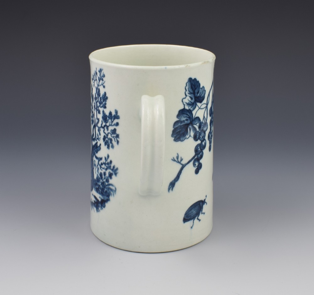 First Period Worcester Large Mug Parrot Pecking Fruit  View V