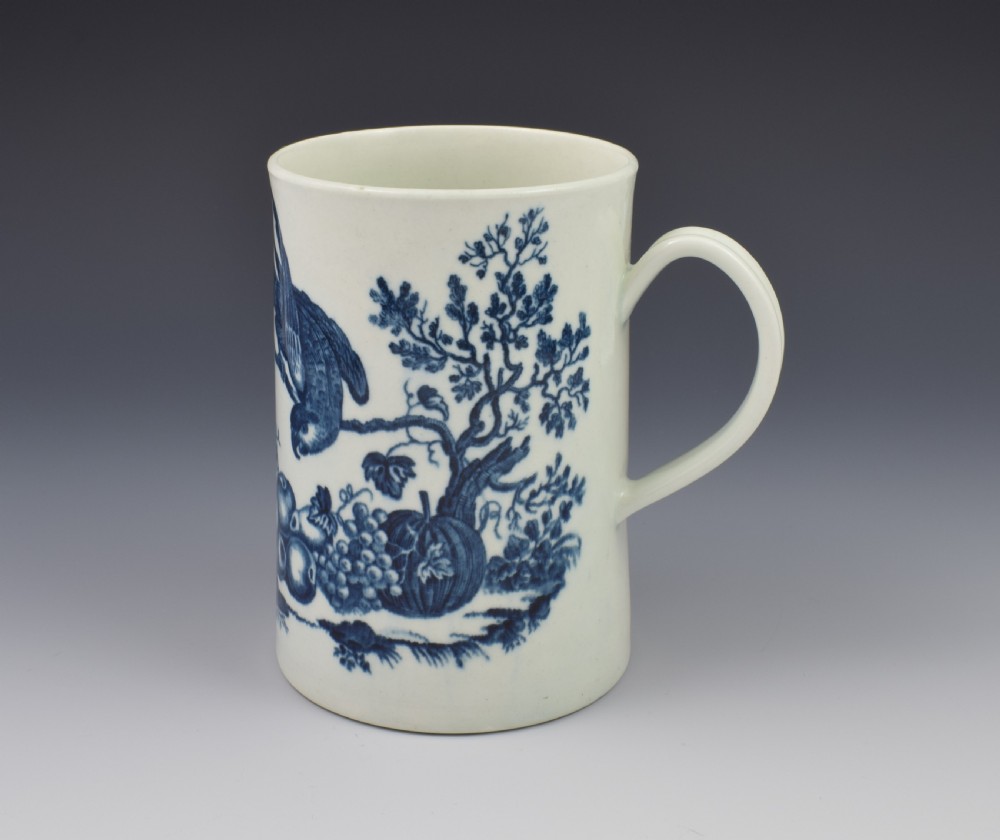 First Period Worcester Large Mug Parrot Pecking Fruit  View VI