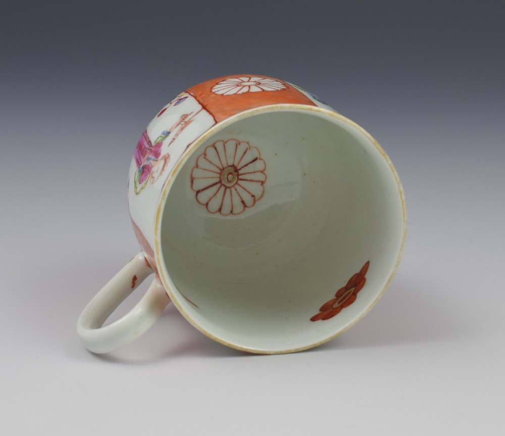 First Period Worcester Japanese Style Panelled Coffee Cup c.1770 View IX