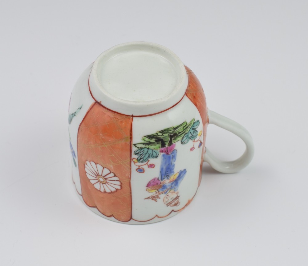 First Period Worcester Japanese Style Panelled Coffee Cup c.1770 View XII