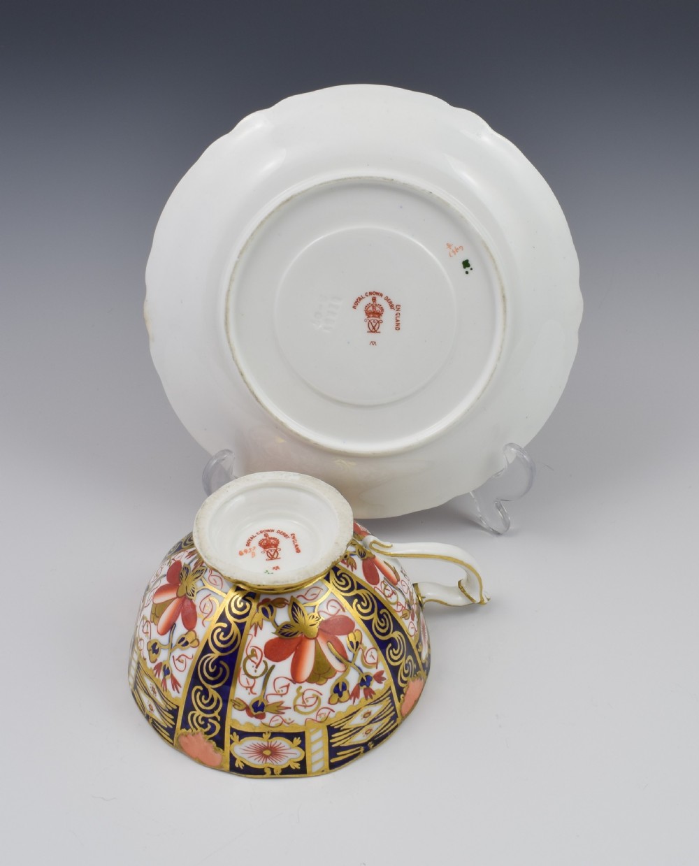 Royal Crown Derby Imari Tea Cup & Saucer Pattern 6947 View IX