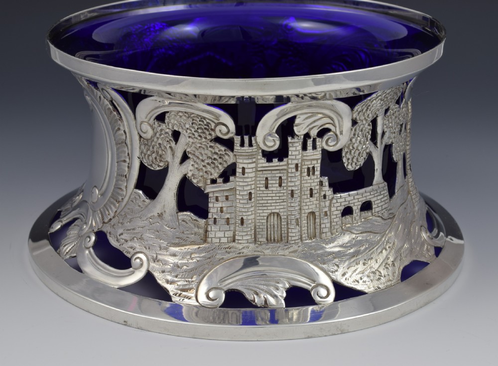 Edwardian Large Irish Silver Dish Potato Ring Hopkins & Hopkins View V