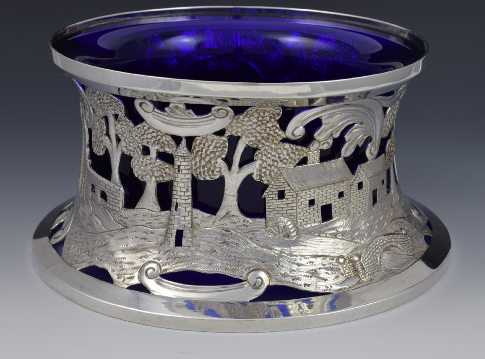 Edwardian Large Irish Silver Dish Potato Ring Hopkins & Hopkins View VI