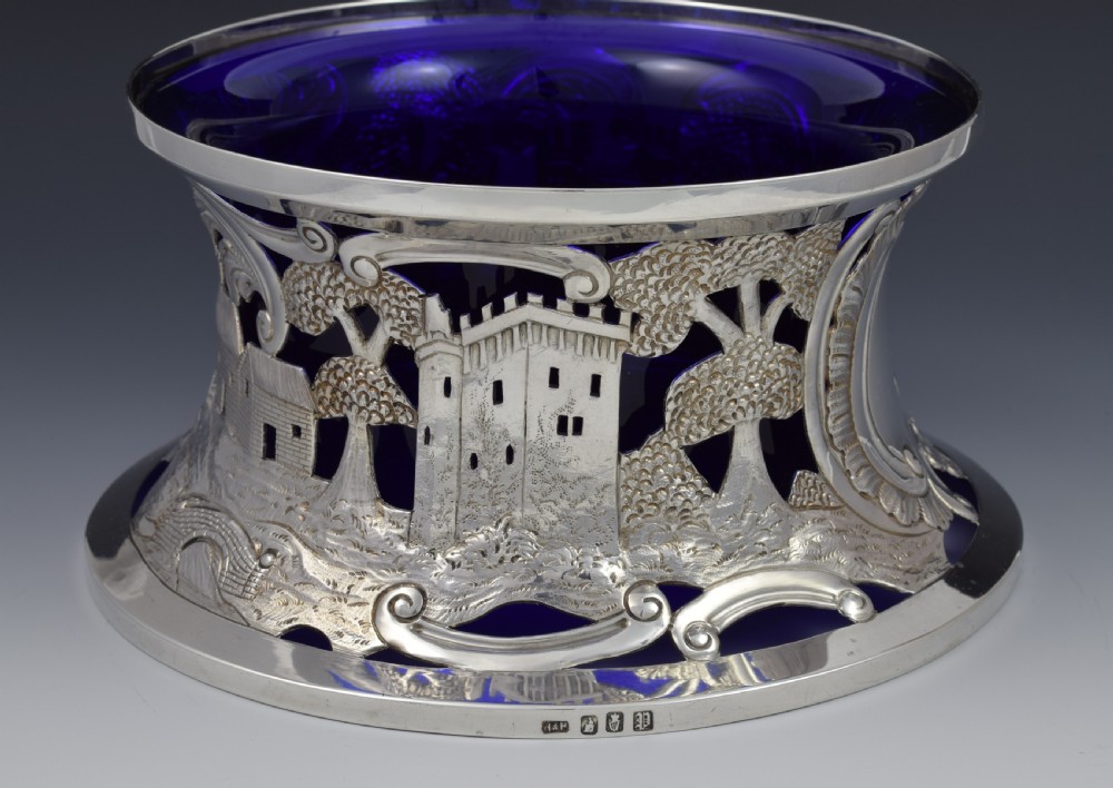 Edwardian Large Irish Silver Dish Potato Ring Hopkins & Hopkins View VII