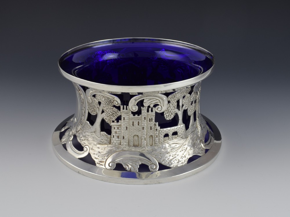 Edwardian Large Irish Silver Dish Potato Ring Hopkins & Hopkins View IX