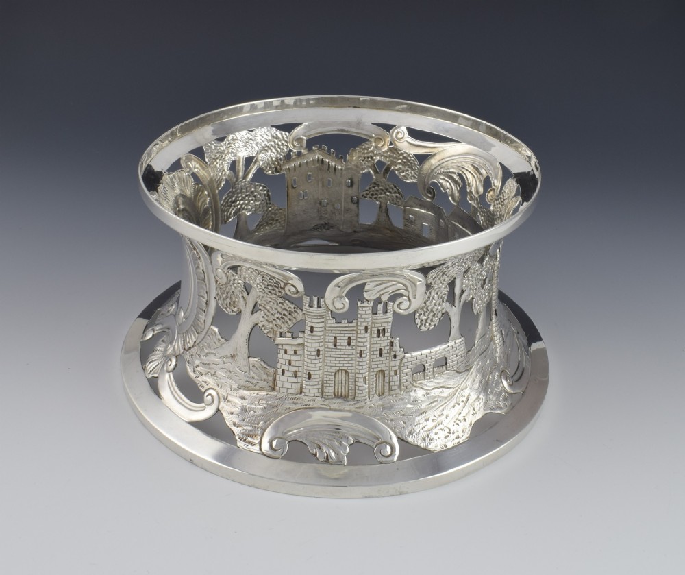 Edwardian Large Irish Silver Dish Potato Ring Hopkins & Hopkins View XIII