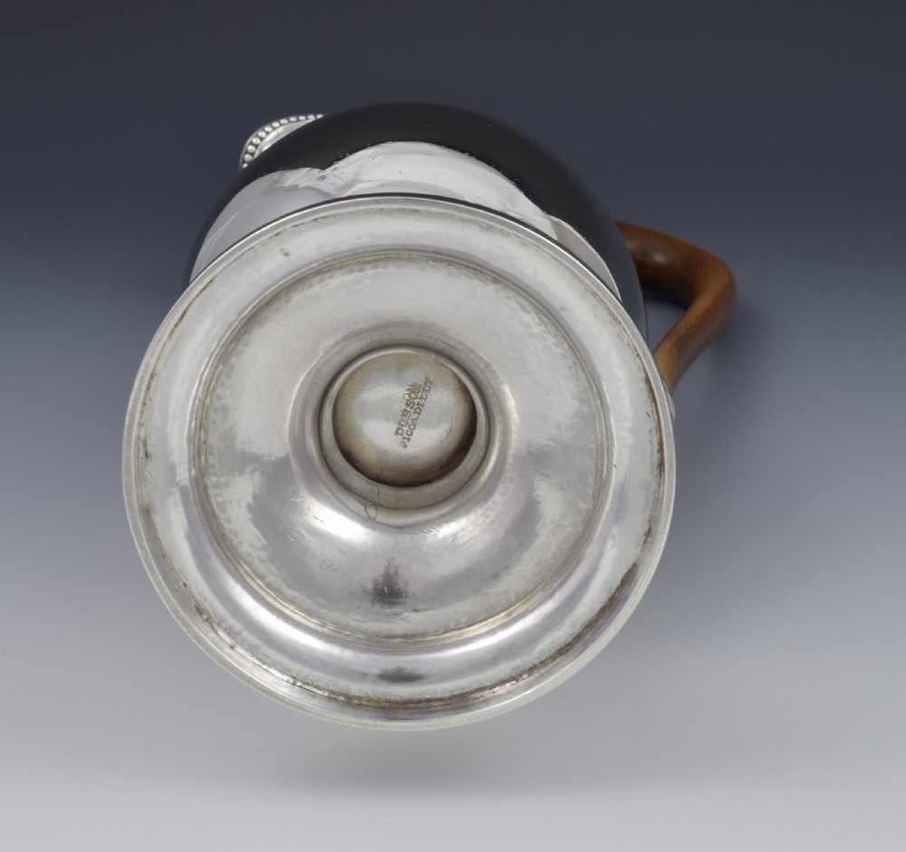 Edwardian Georgian Style Silver Baluster Wine Ewer Claret Jug View XIV