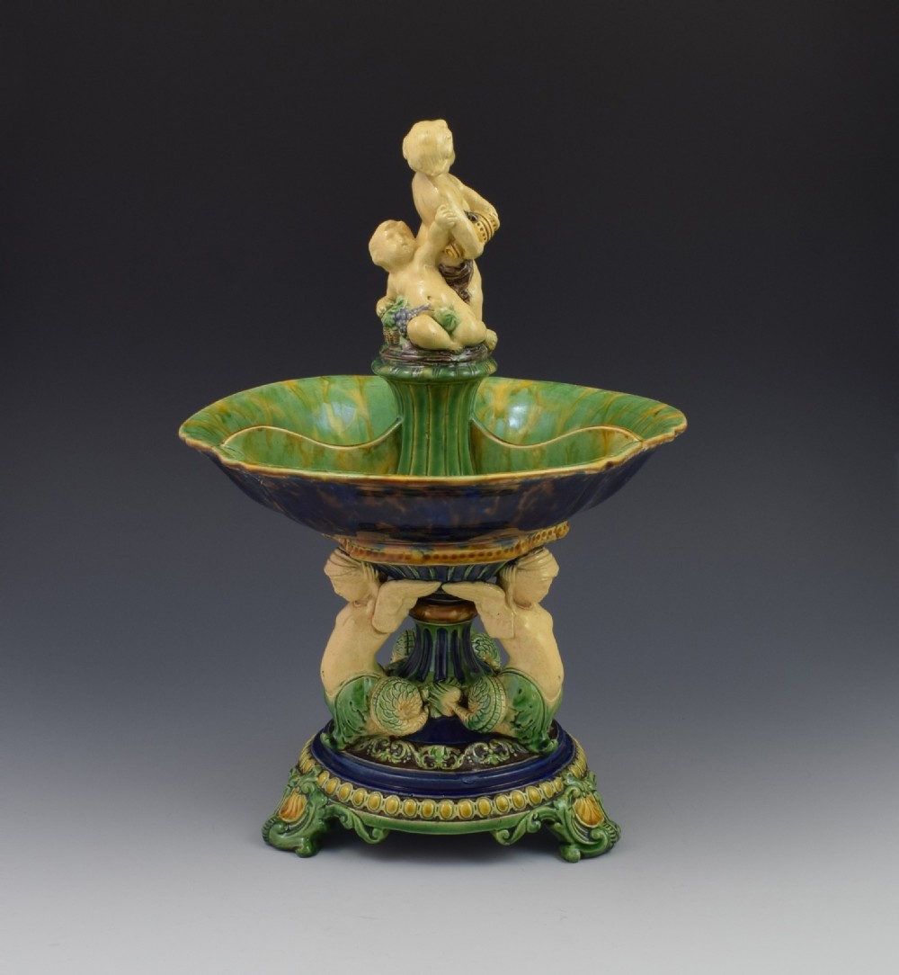 Minton Majolica Centrepiece Sweetmeat Server Dish Model 119