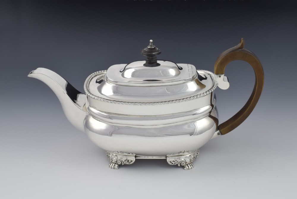 George III Silver Teapot Robert Hennell I London 1794  View II